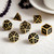 Dice and Gaming Accessories Polyhedral RPG Sets: Metal and Metallic - Black & Gold - Metal (7)