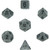 Dice and Gaming Accessories Polyhedral RPG Sets: Opaque: Grey/Black (7)