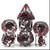 Dice and Gaming Accessories Polyhedral RPG Sets: Transparent/Translucent - Vampire Bats (7)