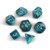 Dice and Gaming Accessories Polyhedral RPG Sets: Swirled - Phantom: Teal/Gold (7)