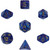 Dice and Gaming Accessories Polyhedral RPG Sets: Swirled - Lustrous: Purple/Gold (7)