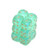 Dice and Gaming Accessories D6 Sets: Glitter - Borealis: 16mm D6 Light Green/Gold (12)