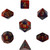 Dice and Gaming Accessories Polyhedral RPG Sets: Swirled - Gemini: Purple Red/Gold (7)