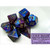 Dice and Gaming Accessories Polyhedral RPG Sets: Swirled - Gemini: Blue Purple/Gold (7)