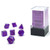 Dice and Gaming Accessories Polyhedral RPG Sets: Transparent/Translucent - Mini Borealis Luminary: Royal Purple/gold (7) [CHX 20587]