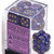 Dice and Gaming Accessories D6 Sets: Swirled - Lustrous: 16mm D6 Purple/Gold (12)