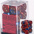 Dice and Gaming Accessories D6 Sets: Swirled - Gemini: 16mm D6 Blue Red/Gold (12)