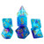 Dice and Gaming Accessories Polyhedral RPG Sets: Blue and Turquoise - RPG Dice Set (7): Cerulean Nebula [SDZ 0013-05]
