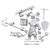 RPG Miniatures: Adventurers - D&D Frameworks: Orc Barbarian Male