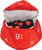 Dungeons & Dragons: Miscellaneous - D20 Plush Dice Bag: Red and White