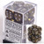 Dice and Gaming Accessories D6 Sets: Swirled - Leaf: 16mm D6 Black Gold/Silver (12)