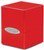 Deck Boxes: Premium Single Dboxes - Satin Cube Deck Box - Apple Red