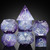 Dice and Gaming Accessories Polyhedral RPG Sets: Purple and Pink - Dreams - Sharp Edge Resin (7)