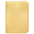 Card Binders & Pages: Vivid 4-Pocket Zippered PRO-Binder: Yellow