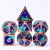 Dice and Gaming Accessories Polyhedral RPG Sets: Metal and Metallic - Hidden Dragon: Copper & Blue - Metal (7)