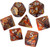 Dice and Gaming Accessories Polyhedral RPG Sets: Metal and Metallic - Mini Lustrous: Gold/silver (7)