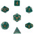 Dice and Gaming Accessories Polyhedral RPG Sets: Opaque: Dusty Green/Copper (7)