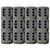 Dice and Gaming Accessories D6 Sets: Opaque: 16mm D6 Grey/Black (12)