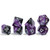 Dice and Gaming Accessories Polyhedral RPG Sets: Swirled - Halfsies Dice: Panther (7)