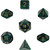Dice and Gaming Accessories Polyhedral RPG Sets: Swirled - Scarab: Jade/Gold (7)