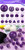 Dice and Gaming Accessories Polyhedral RPG Sets: Purple and Pink - Purple Complete Dice Set (15)