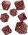 Dice and Gaming Accessories Polyhedral RPG Sets: Red and Orange - Dragons: Dice Set Red/Gold (7)