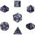 Dice and Gaming Accessories Polyhedral RPG Sets: Swirled - Gemini: Purple Steel/White (7)