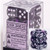 Dice and Gaming Accessories D6 Sets: Swirled - Gemini: 16mm D6 Purple Steel/White(12)