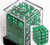 Dice and Gaming Accessories D6 Sets: Translucent: 12mm D6 Green/White (36)