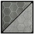 1in Reversible Battlemat with Black-Grey Hexes 