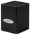 Deck Boxes: Premium Single Dboxes - Satin Cube Deck Box - Jet Black