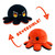Stuffed Toys: Reversible Octopus Plush: Red & Black
