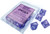 Dice and Gaming Accessories D10 Sets: Purple and Pink - Borealis: D10 Purple/White - Luminary (10)