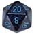 Dice and Gaming Accessories Polyhedral RPG Sets: d20Single34mmSP Cobalt