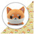 Plushie Tote Bag: Orange Ramen Tote Bag + Orange Shiba Inu Plushie