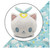 Plushie Tote Bag: Light Blue Angel Cats Tote Bag + White Angel Cat Plushie