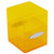 Deck Boxes: Satin Cube Deck Box- Glitter Yellow