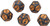 Dice and Gaming Accessories Polyhedral RPG Sets: Bless Dice (5)