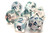 Dice and Gaming Accessories Polyhedral RPG Sets: Glitter - Luminous - Blue Winter (7)
