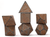 Dice and Gaming Accessories Polyhedral RPG Sets: Opaque - Illusory Stone - Granite (7)