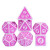 Dice and Gaming Accessories Polyhedral RPG Sets: Purple and Pink - Motif: Bubblegum (7) Dice and Gaming Accessories Polyhedral RPG Sets: Purple and Pink - Motif: Bubblegum (7)