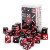 Dice and Gaming Accessories D6 Sets: Swirled - Vanguard: 14mm D6 Nocturne and Crimson (30)