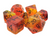 Dice and Gaming Accessories Polyhedral RPG Sets: Multicolored - Gradients - Sunset Flame (7)