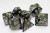 Dice and Gaming Accessories Polyhedral RPG Sets: Black and Grey - Metallic Bouquet: Dark Green Hellebore - Metal (7)