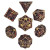 Dice and Gaming Accessories Polyhedral RPG Sets: Metal and Metallic - Orox Sees Gold - Hollow Metal (7)