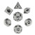 Dice and Gaming Accessories Polyhedral RPG Sets: Metal and Metallic - Monochrome Black - Metal (7)