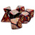 Dice and Gaming Accessories Polyhedral RPG Sets: Red and Orange - Mega-hedral Scarab: Blue Blood/Gold (7)