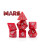 Dice and Gaming Accessories Polyhedral RPG Sets: Red and Orange - Mars - Mercurial (7)