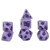 Dice and Gaming Accessories Polyhedral RPG Sets: Purple and Pink - Animal Dice - Royal Nectar (7)