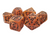 Dice and Gaming Accessories Polyhedral RPG Sets: Red and Orange - All Hallows Eve - Orange w/ Black (7)